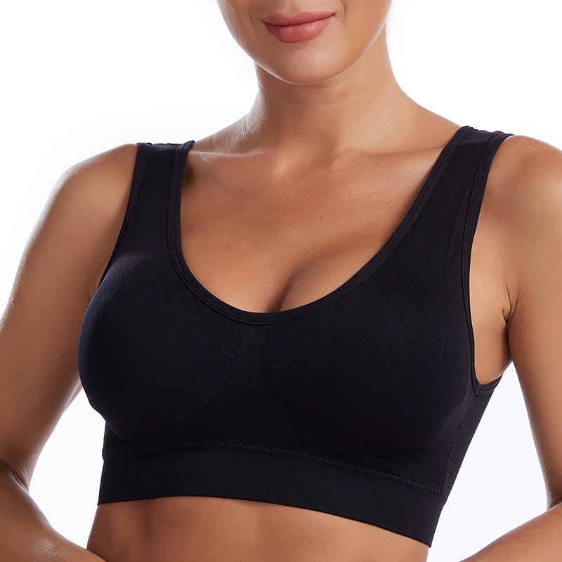 Picture of Sports Underwear Women's Running Shockproof Push-up Beautiful Back Large Size Sports Bra No Steel Ring Vest Yoga Sports Bra