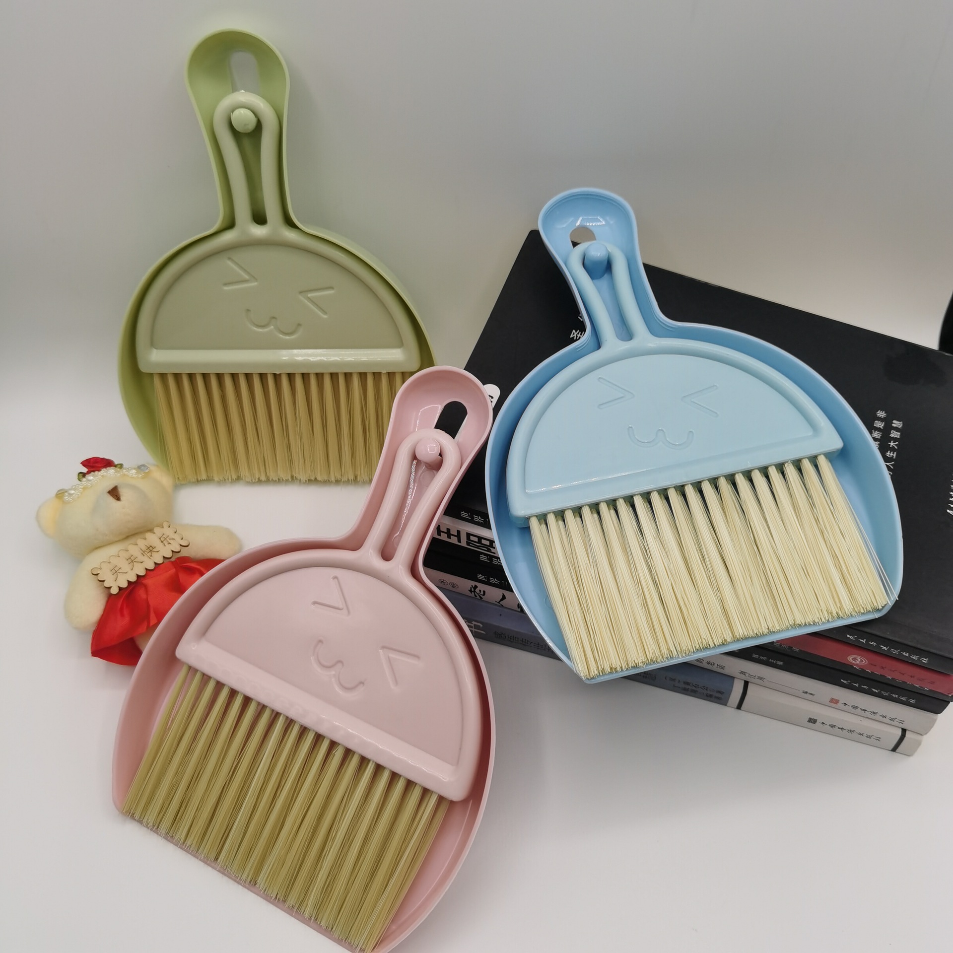 Picture of Pet Cleaning Brush, Small Broom, Dustpan Set, Garbage Shovel, Kidsren's Mini Desktop Broom, Dog Poop Shovel