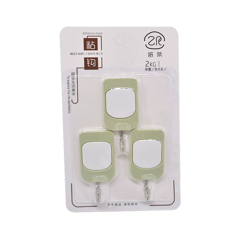 Picture of Sticky Hook Seamless Hook Strong Hook Bathroom Kitchen Tile Glass Nail-free Punch-free Adhesive Hanging Wall