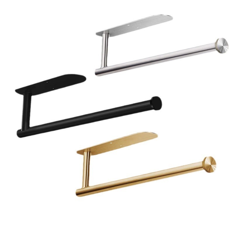Picture of Stainless Steel Kitchen Punch-Free Nail-Free Cabinet Napkin Paper Holver Tissue Holver Preservation Film Holver Toilet Paper Holver Roll Paper Hold