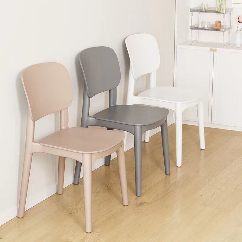 Plastic Chair Backrest Thickeneded Home Comfortable Sedentary Dining Table Modern Simple Stool Commercial Popular Restaurant Dining Chair