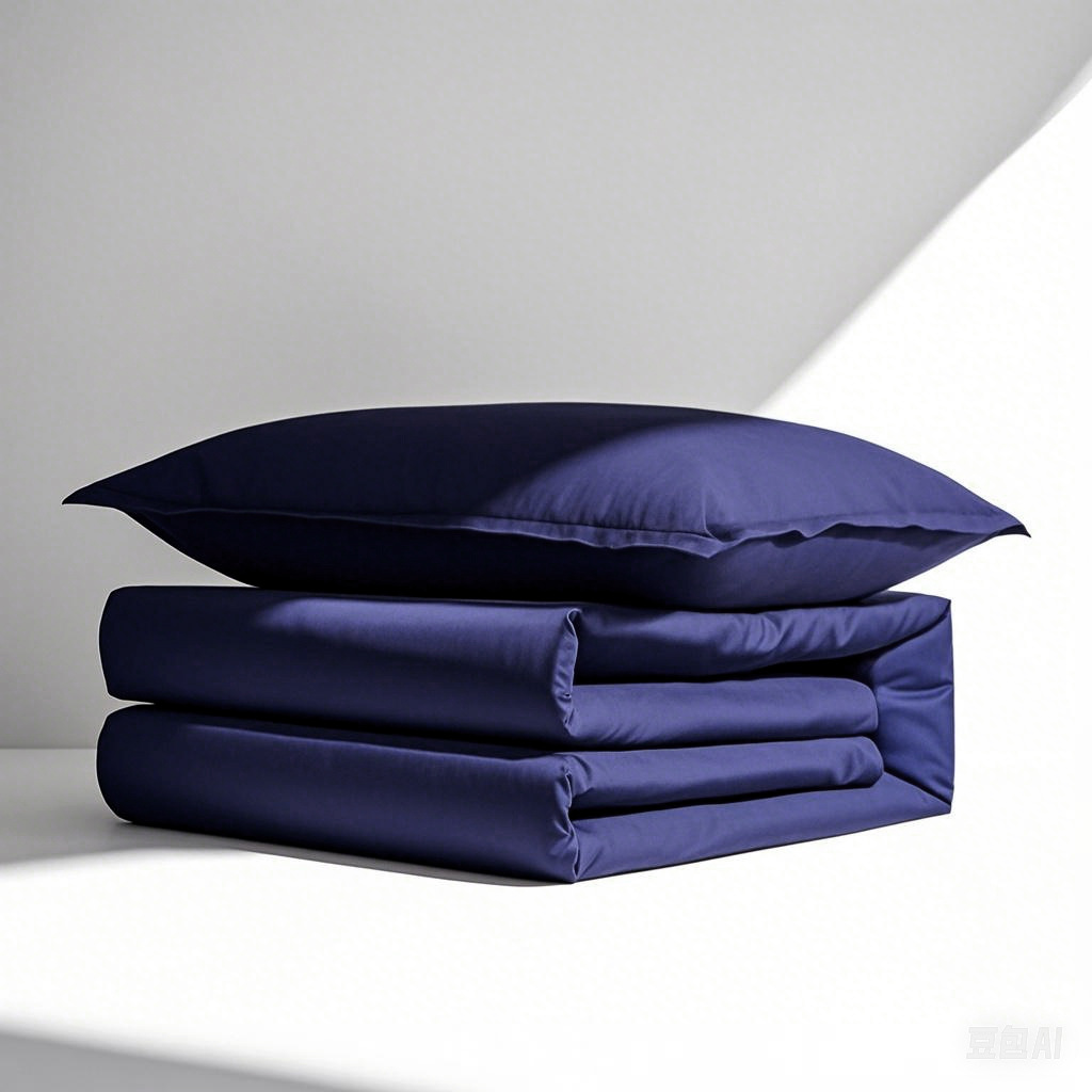 Picture of Three-Piece Bed Sheet and Duvet Cover Set, Fire Flame Blue Pure Cotton Fitted Sheet, Class a All-Cotton Duvet Cover, Six-Piece Bedding Set for Dormitory Use