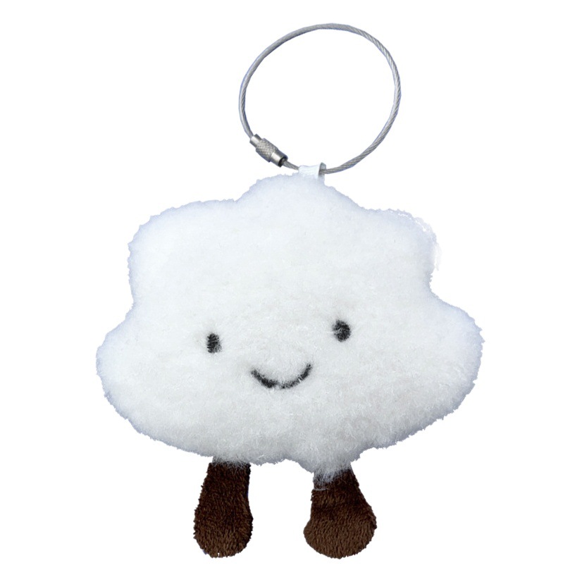 Cloud Bag Pendant Schoolbag Hanging Ornaments Plush Doll Small Doll Backpack Women's Cute Japanese ins Keychain