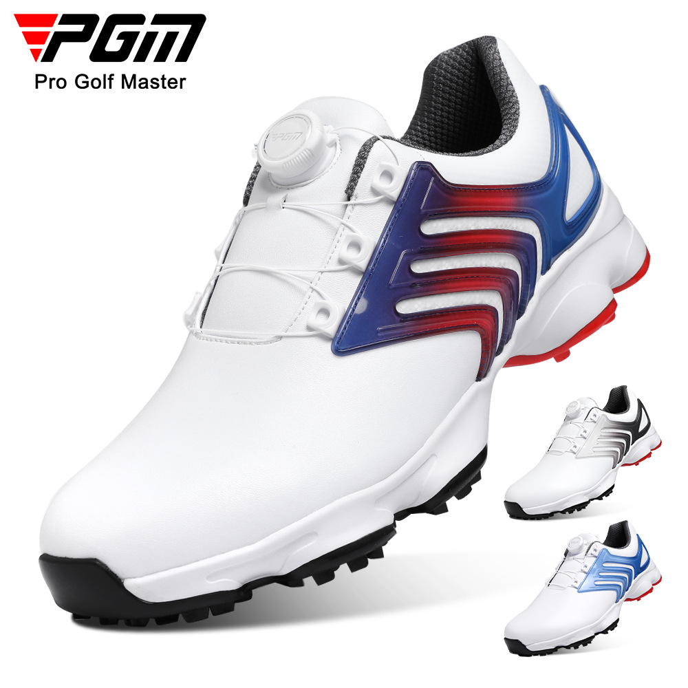 PGM Golf Shoes Men's Summer Sports Sneakers Comfortable Shock-cushioning Knob Shoelace Waterproof Side-slip-proof Golf Shoes