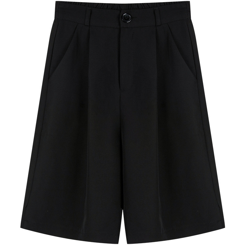 Picture of Summer 2024 New Korean style loose high waist slimming suit shorts student versatile five-point wide leg casual pants for women