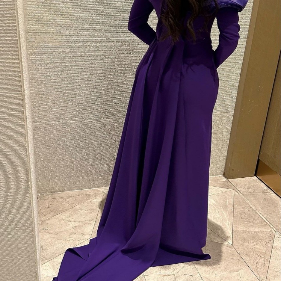 Picture of 2024 autumn and winter new cross-border foreign trade women's independent station ebay sexy trailing lace ball evening dress