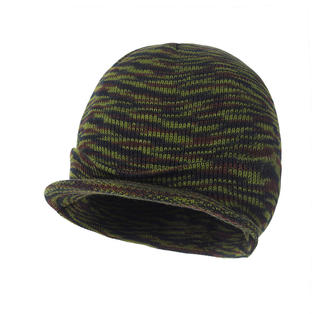 Picture of Foreign trade new European and American wool knitted hat warm peaked cap autumn and winter big brim hat all-match wool hat Amazon