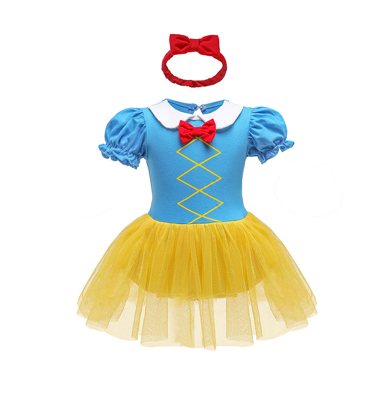 Picture of Halloween Children's Clothing, Short-Sleeved Pullover, Baby Baby Hooded Princess Jumpsuit, Romper Dress
