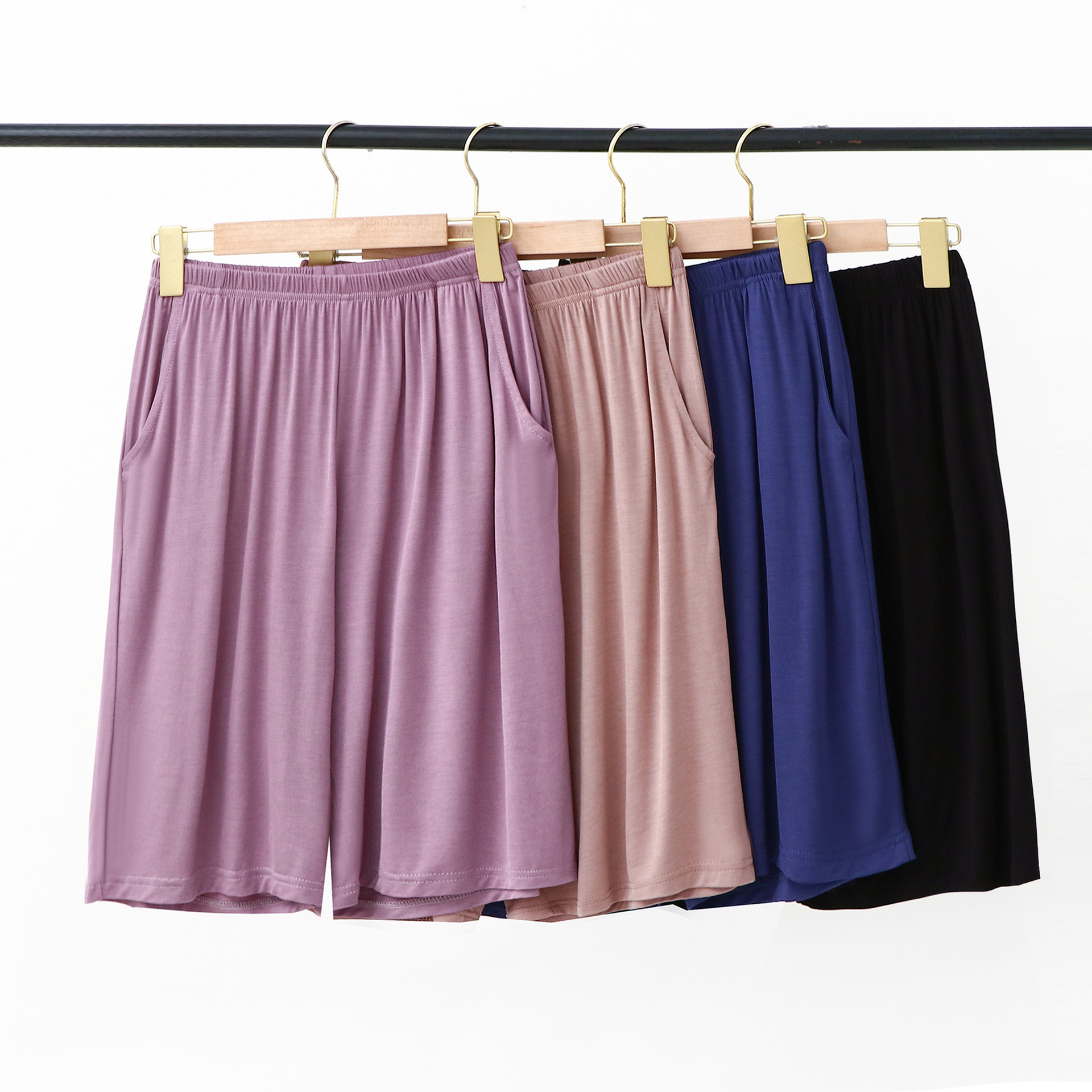 Summer New Modal Home Casual Women's Loose Leggings Culottes Large Size Elastic Sports Shorts