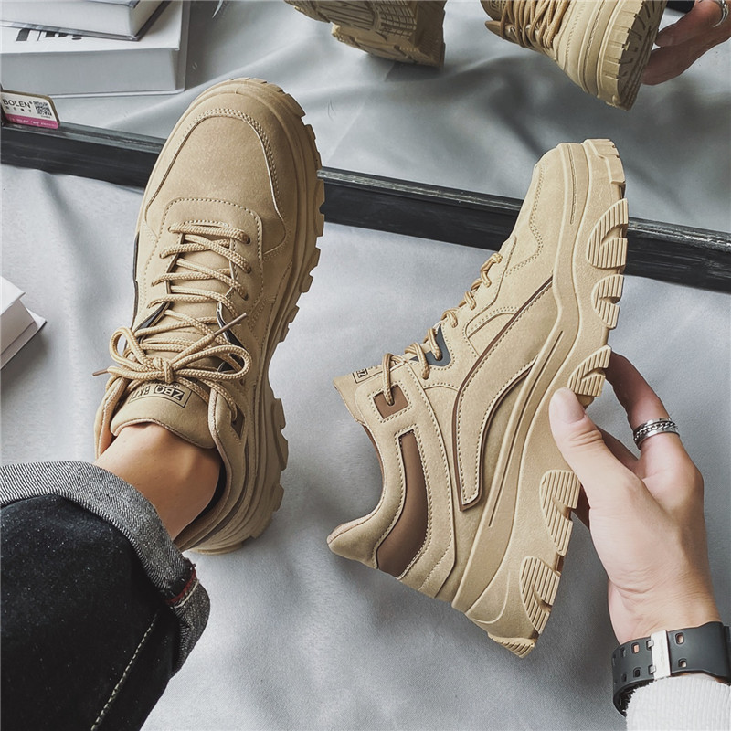 Men's Shoes 2025 New Autum Labor Protection Construction Site Work Waterproof Anti-Slip Wear-Resistant Sports Casual Workwear Martin Trendy Shoes
