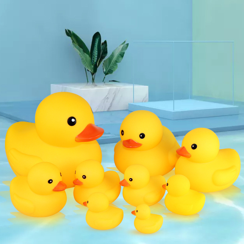 Picture of Hong Kong Version of Little Duck Toy Baby Bath and Water No. 8 Little Yellow Duck Toy Kidsren's Educational Pinch and Call