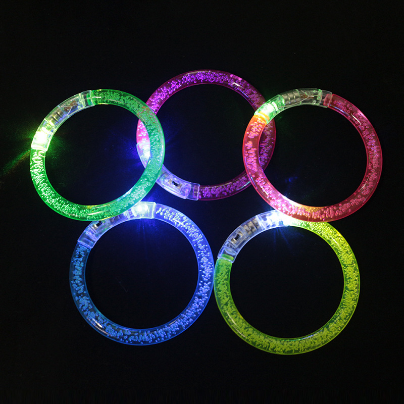Picture of Acrylic flash bracelet electronic LED luminous bracelet bubble bracelet stall hot selling luminous toys wholesale