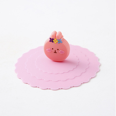 Picture of Cartoon Cup Lid Silicone Universal Ceramic Cup Lid Single Sale Glass Cup Tea Cup Accessories Dust Mug Lid