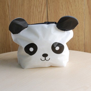 Cartoon panda dessert candy bread bag Black big eye rabbit ear biscuit bag plastic baking packaging bag