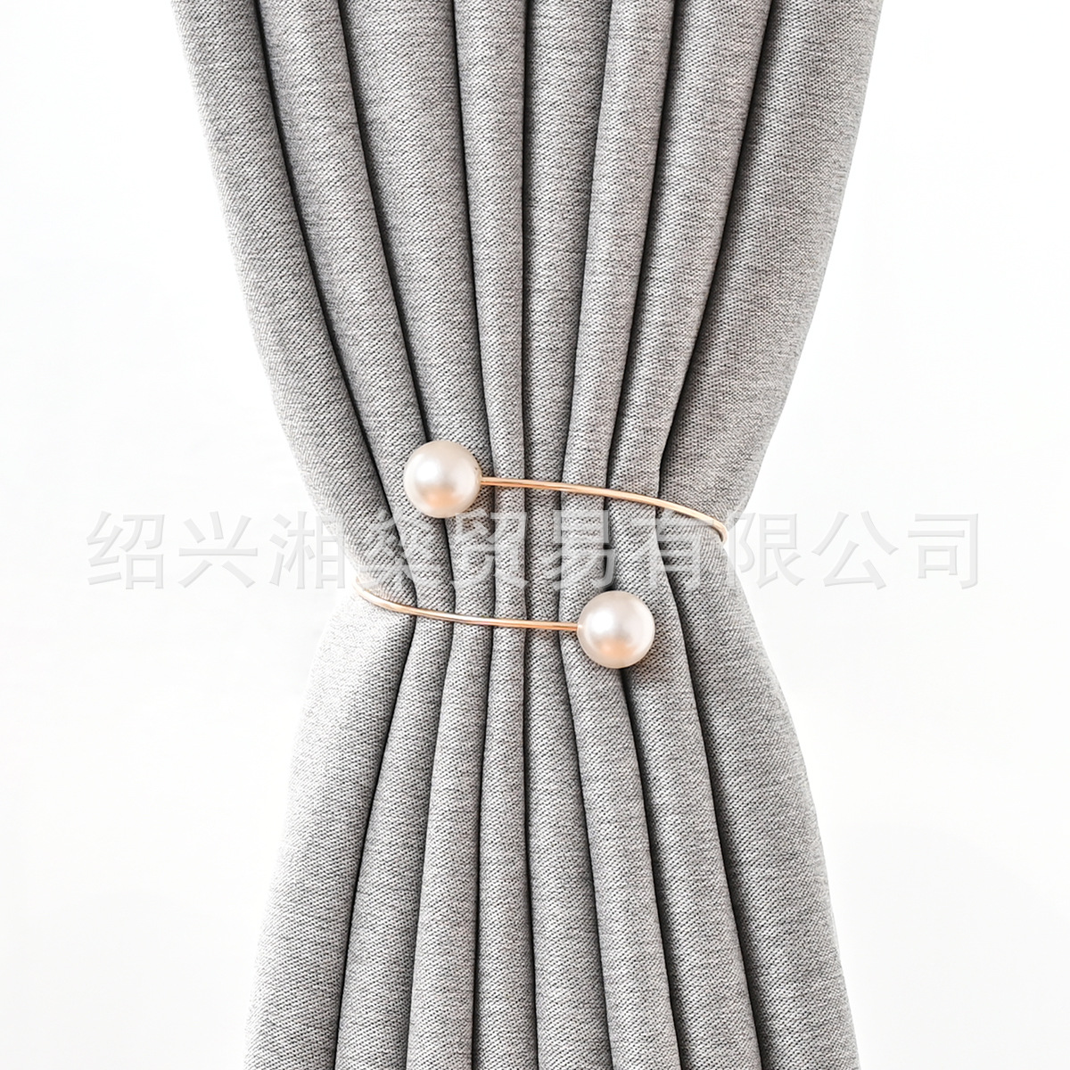 Modern minimalist metal two Pearl Curtain straps Amazon Middle East curtain decorative window screen buckle finished product in stock