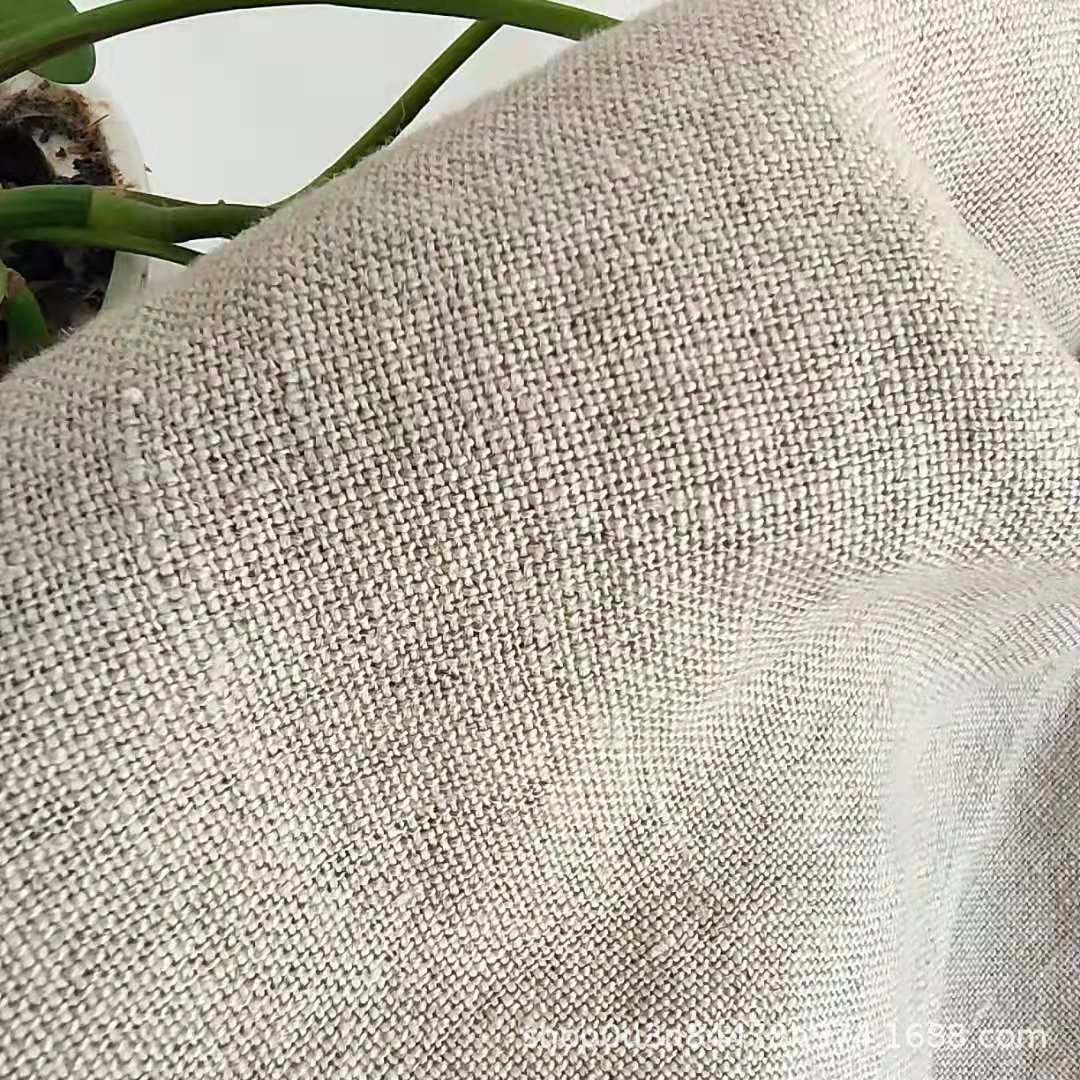 Pure Linen 5S Linen Primary Color Wide Fabric 190CM Enzyme WaShable Primary Color Tablecloth Natural Color Tablecloth