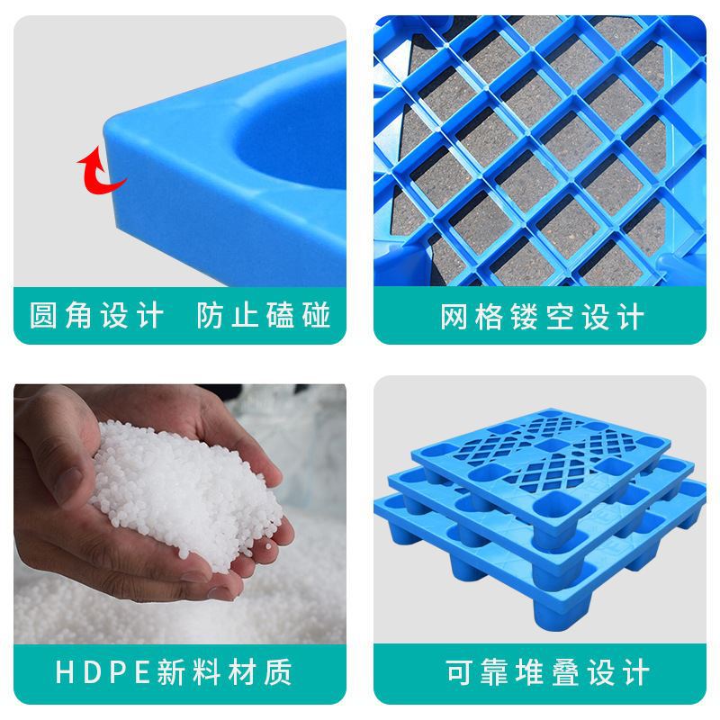 Picture of Plastic Forklift Pallet Light Grid Nine-foot Card Board Warehouse Moisture-proof Floor Backing Board Logistics Transportation Plastic Pallet