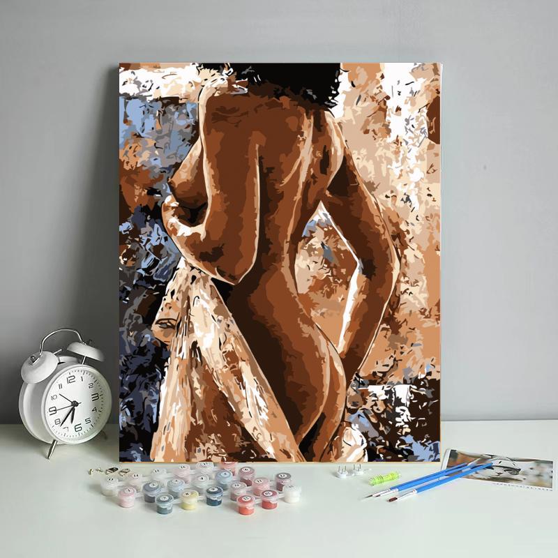 Picture of DIY Digital Oil Painting Factory Human Art Amazon Fba Batch Shopify Cross-Border Foreign Trade Wholesale