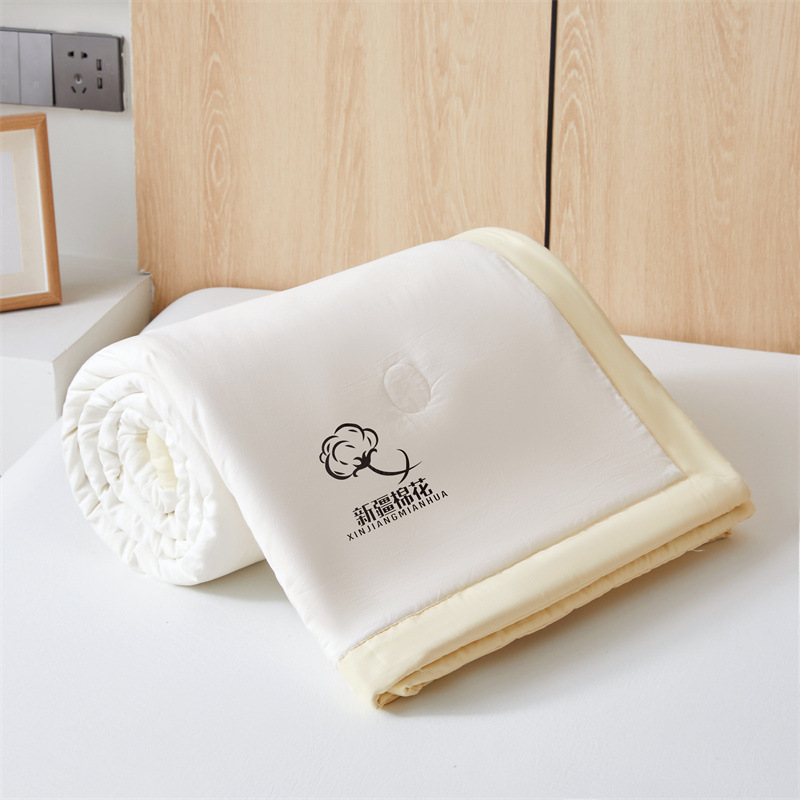 Picture of Class A Maternal and Infant Grade Non-printed Summer Quilt Xinjiang Cotton Air-conditioning Quilt Core Machine Washable Summer Cool Quilt Summer Thin Quilt