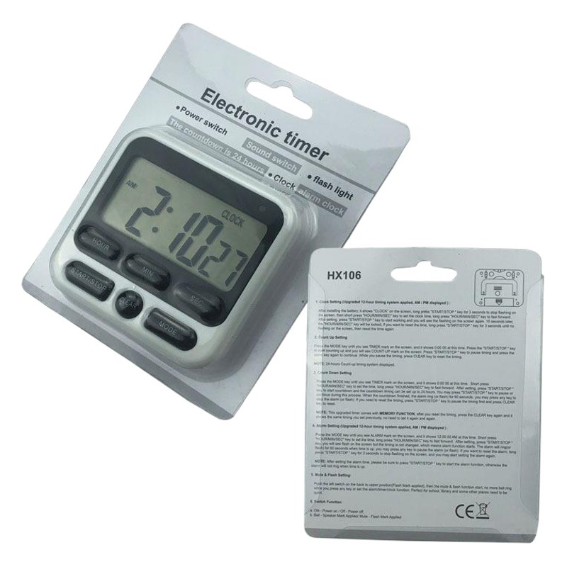 106 model English version is Countdown electronic timer students learn beauty timing reminder