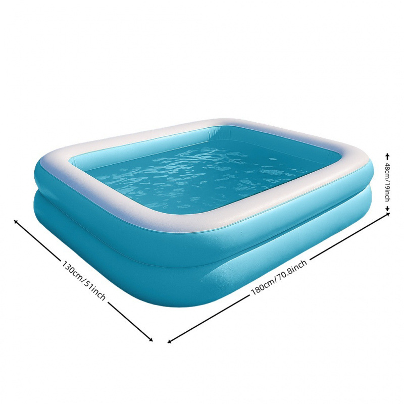 Picture of PVC Kids Inflatable Swimming Pool Home User Outside Large Family Pool Thickened Plastic Baby Baby Pool