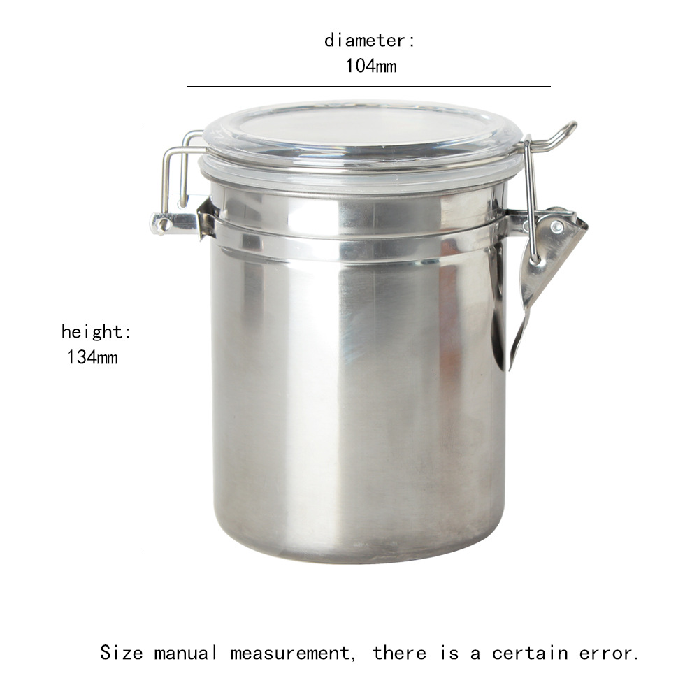 Picture of Muxiang Tobacco Moisturizer Cross-border Hot Sale with Hygrometer Moisturizer Tobacco Pipe Tobacco Jar Stainless Steel Sealed Jar