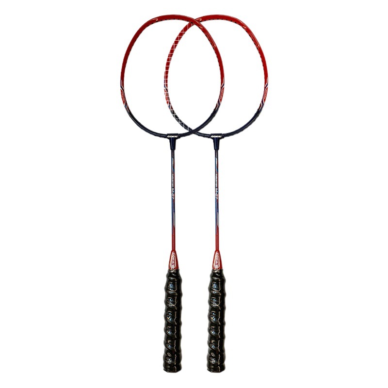 Badminton racket carbon one-piece adult double racket light resistance factory wholesale a generation of aluminum carbon badminton racket