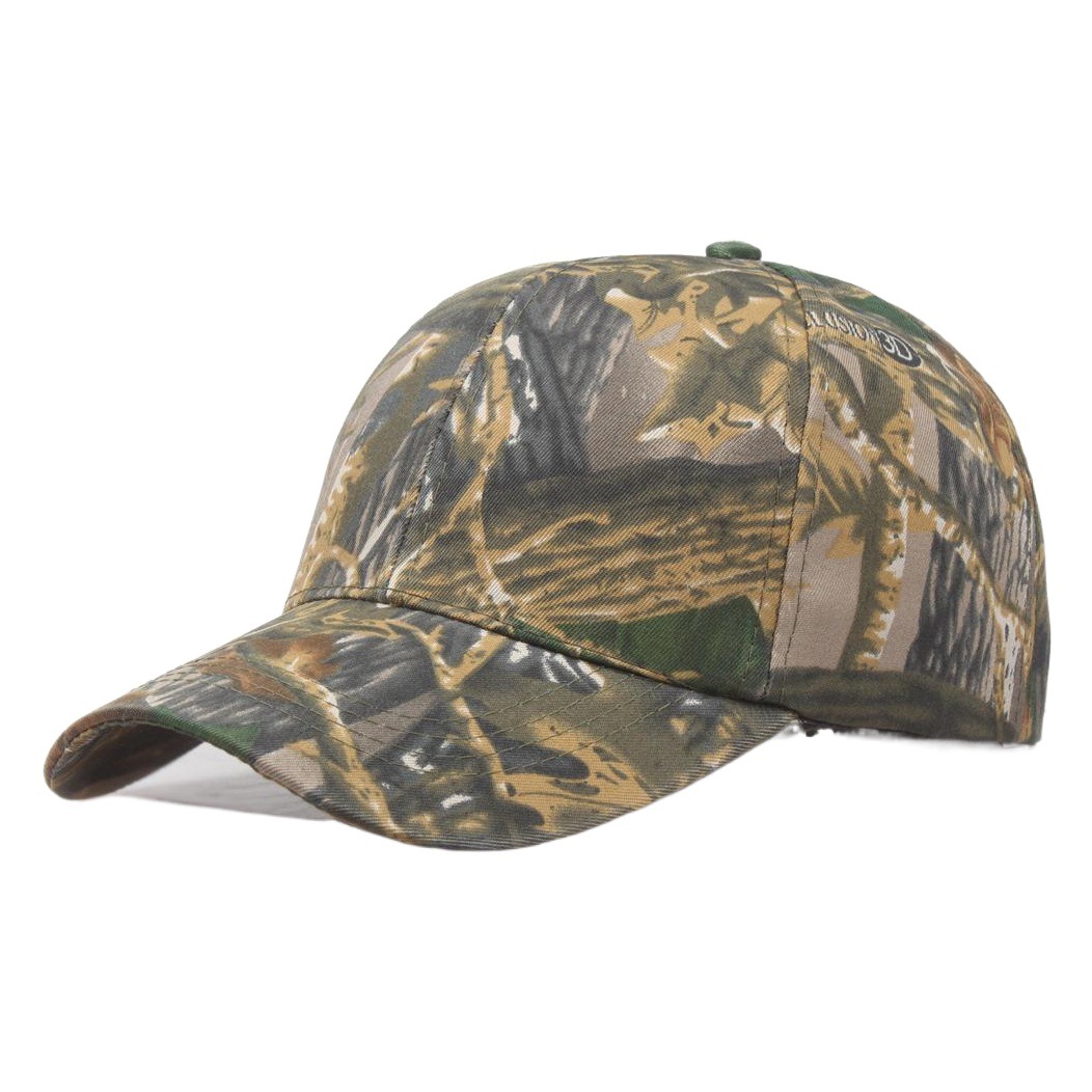 Wholesale summer outdoor sun protection quick-drying hat jungle leaves camouflage anti-terrorism sniper hat men and women camouflage baseball cap