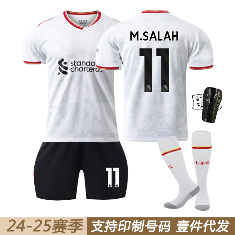 2425 Liverpool 2 White 11 Salah 9 Nunez 4 Van Dyke 7 Dias Football Uniform suit Wholesale