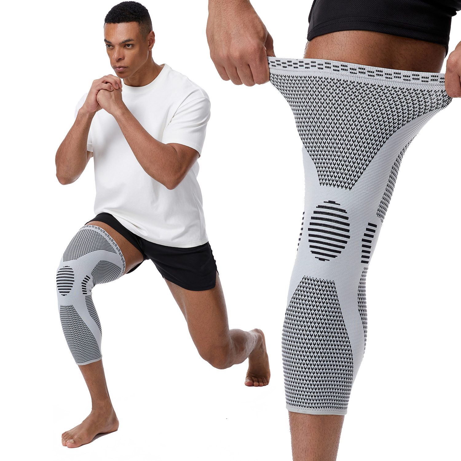 Knee Pad Sports Men's Knee Special Jacket Basketball Cycling Running Knitted Breathable Pressurized Meniscus Knee Pad