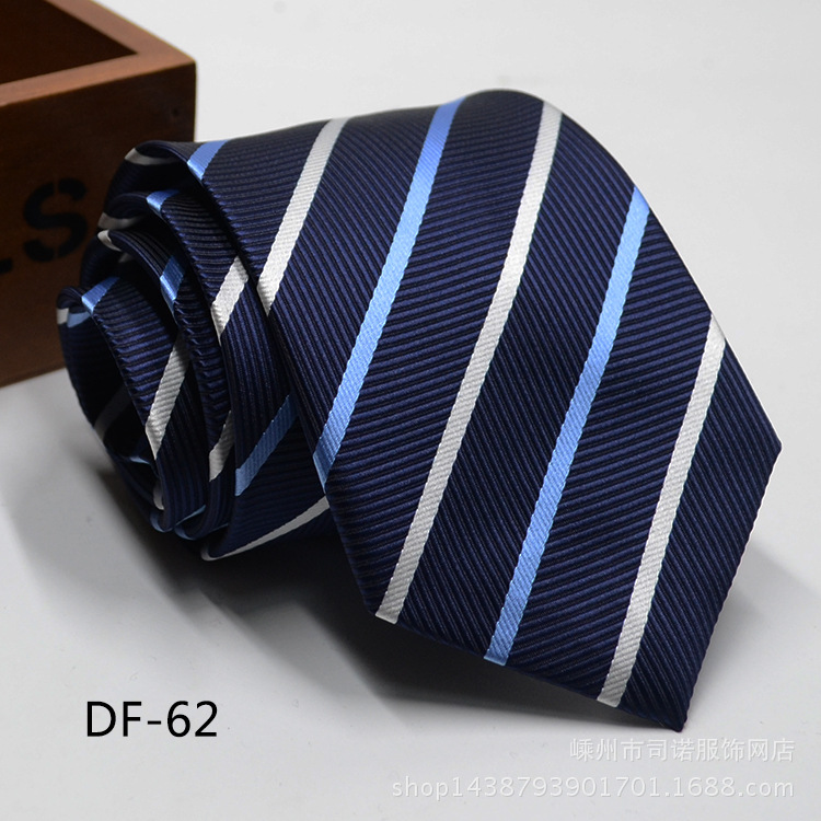 Picture of Tie business formal men's tie polyester yarn Arrow 8cm business tie