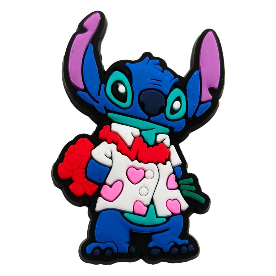 20 suit cartoon Stitch hole shoes shoes flower shoe buckle summer personality DIY shoes accessories accessories wholesale