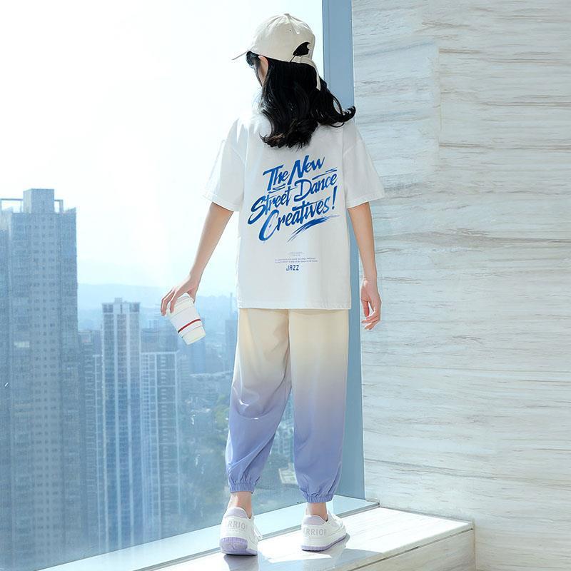 Picture of Girls' Sports suit New Summer Dress CUHK Children's Fashionable Children's Wear Summer Street Two-Piece Fashionable Set