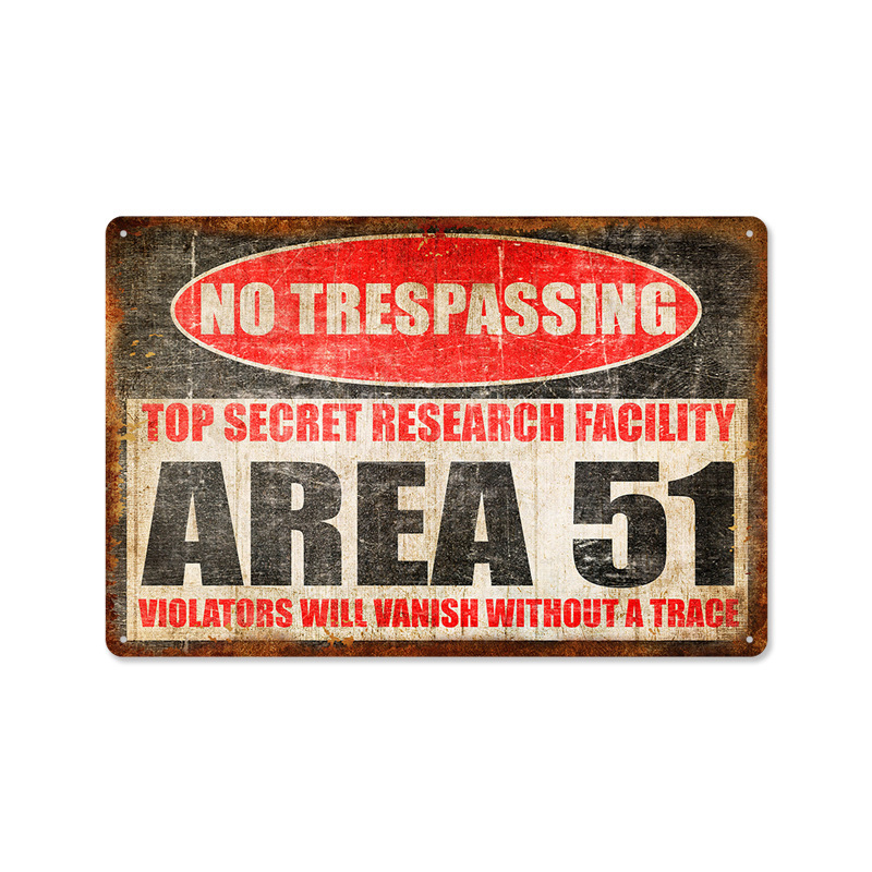 Picture of Cross-Border Hot-Selling Retro Warning Signs No Smoking American Iron Paintings Art Home Posters Decorative Paintings