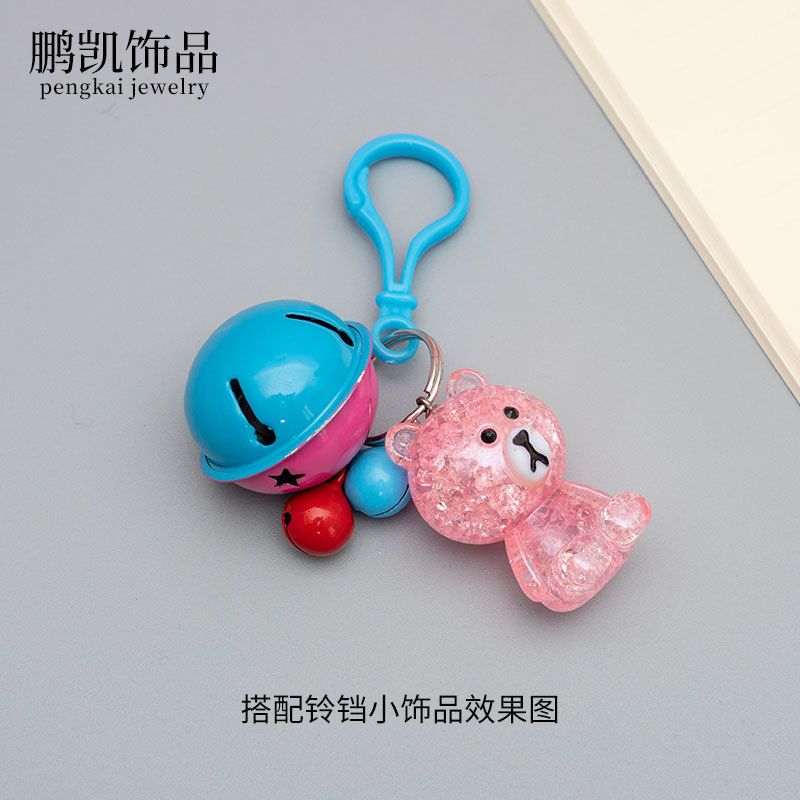 Picture of diy jewelry accessories color bulb button doll key chain plastic lobster buckle bag buckle acrylic hook buckle
