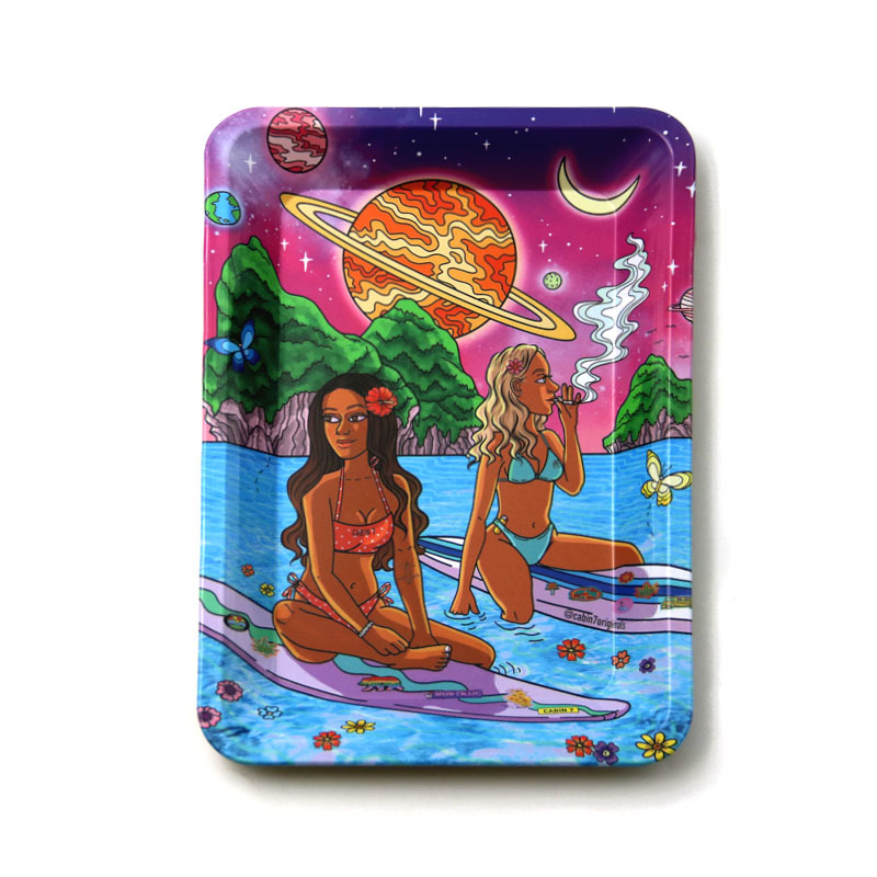 Picture of 180*125mm Tinplate Cigarette Tray, Small Cigarette Tray, Metal Iron Tray Tray, Tobacco Wire Operation Tray, Smoking Tray