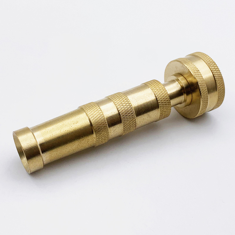 Garden heavy duty brass adjustable twist hose nozzle garden watering spray gun spray sprayer double leather ring