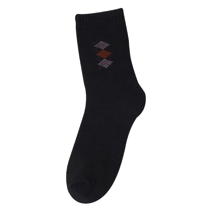 Terry socks men's autumn and winter thickened fleece-lined warm elderly socks mid-high winter floor socks sleep towel socks