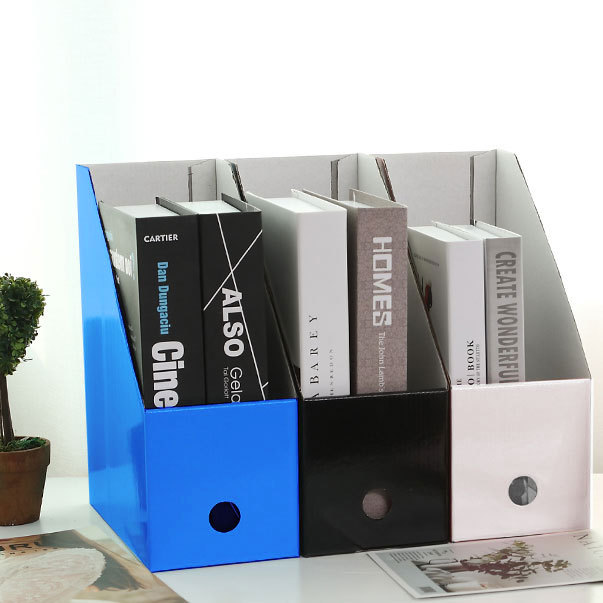 Office supplies file box storage file holder folder frame corrugated paper desktop storage box file bar wholesale