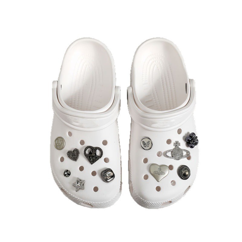 2025 New Cloud Croc Shoes Women's Summer Non-Slip Fashion Thick Sole Heightening Deodorant Beach Slippers Baotou Sandals