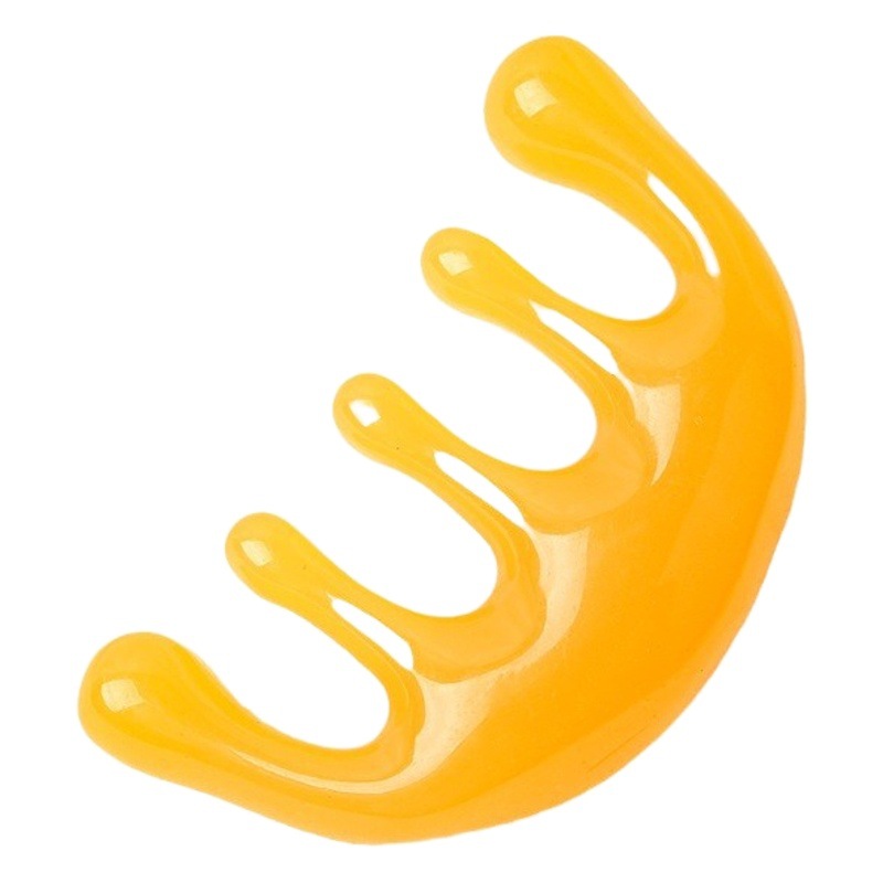 Massage comb head five-tooth Meridian comb wide tooth large tooth comb scalp massage comb small comb hair wide tooth comb