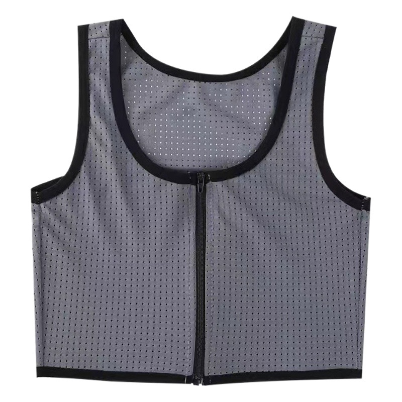 Girdle Underwear Women's Big Chest Small Seamless Slim Chest Zipper Shockproof Vest Sports Chest Wrapping Chest Shrinkage Chest Shaping les Handsome t