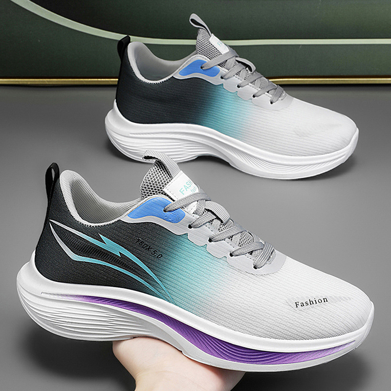 Spring and Summer Mesh Men's Sports Shoes, Popular Breathable, Non-Slip, Wear-Resistant, Casual Outdoor Trendy Shoes, Comfortable, Soft and Light Student Shoes