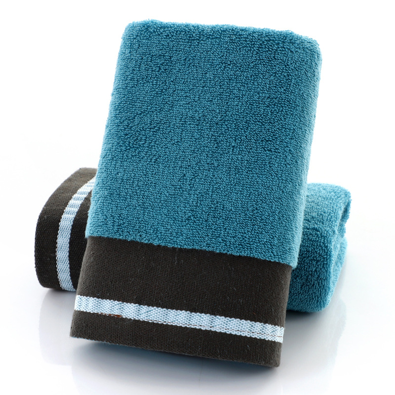 Picture of Towel factory wholesale household thickened cotton face towel checkered cotton towel gift embroidered logo