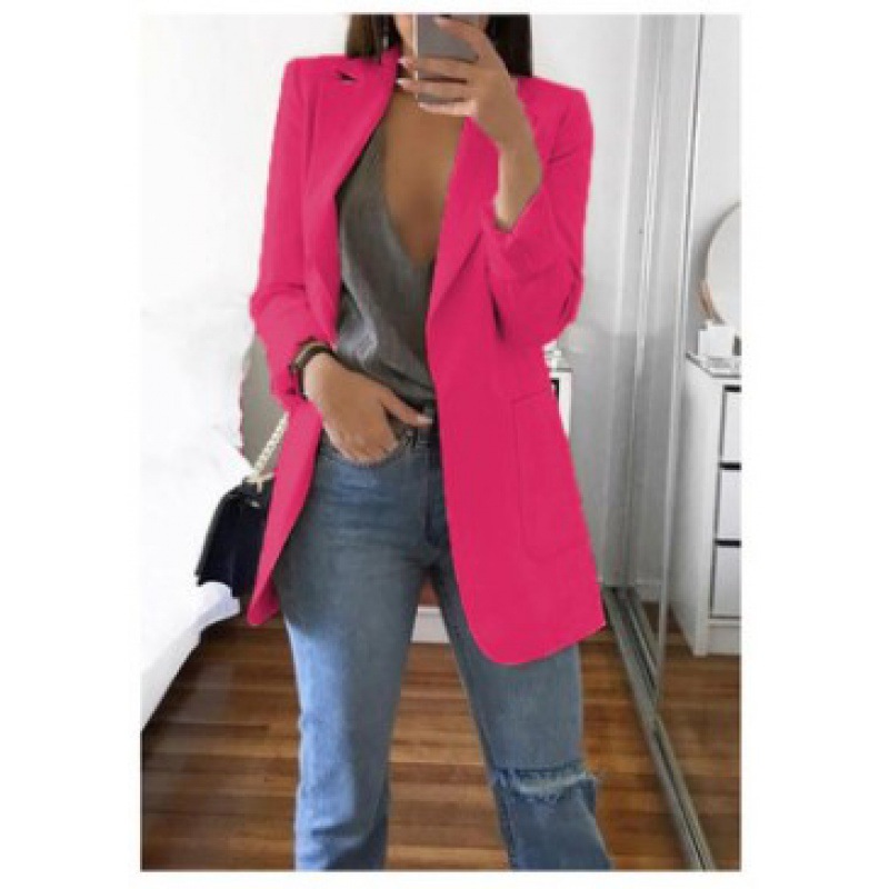 Picture of Wish Amazon 2021 European and American fashion lapel slim cardigan elegant suit jacket women