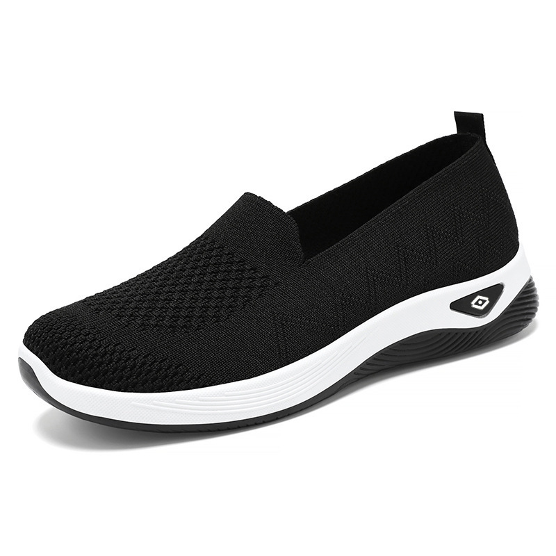 Picture of Women's Shoes Cross-border New Flying Woven Breathable Casual Shoes Slip-on Mother Shoes Old Beijing Cloth Shoes Flat All-match Single-layer Shoes