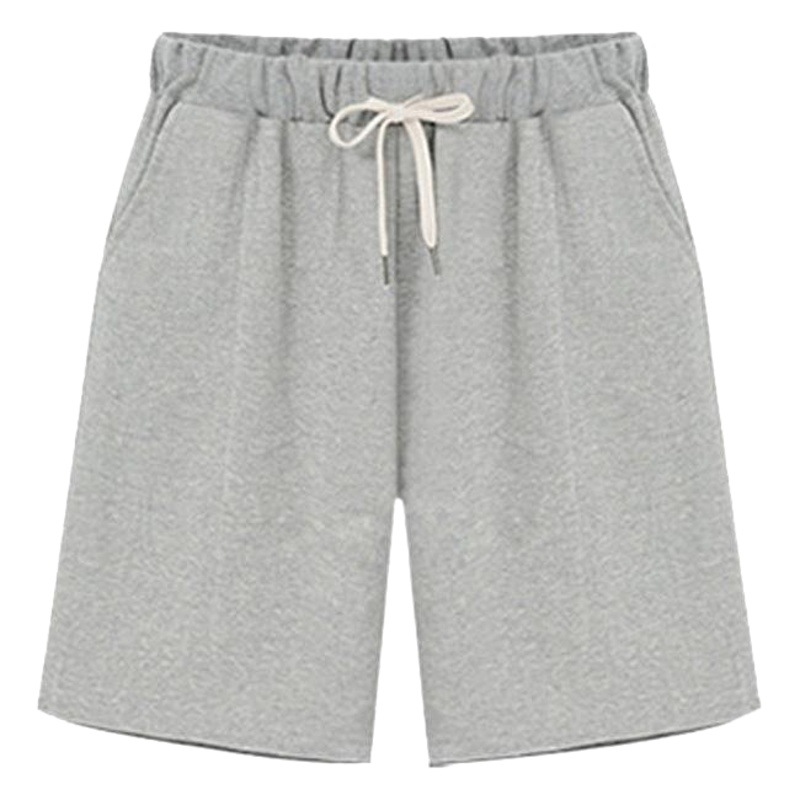 Small Sweat Pure Cotton Shorts Breathable Women's Summer High Waist Thin Loose Sports Casual Pants Slimming Straight Pants Women's Pants