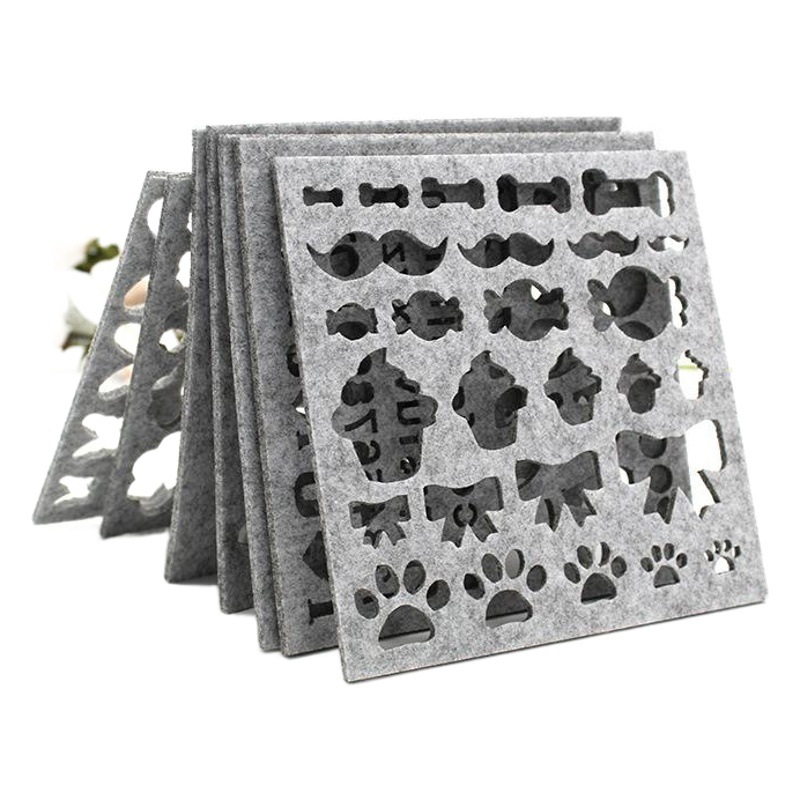 Wool Felt Poke Needle Felt Mold Template DIY Wool Felt Material Package Poke Music DIY Model Custom Pattern