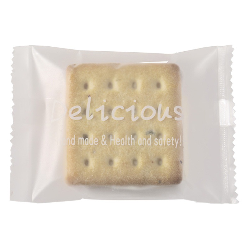 Ins Wind Transparent Frosted English Snowflake Crisp Packaging Bag Cookie Machine Bag Candy Bag Nougat Packaging Bag