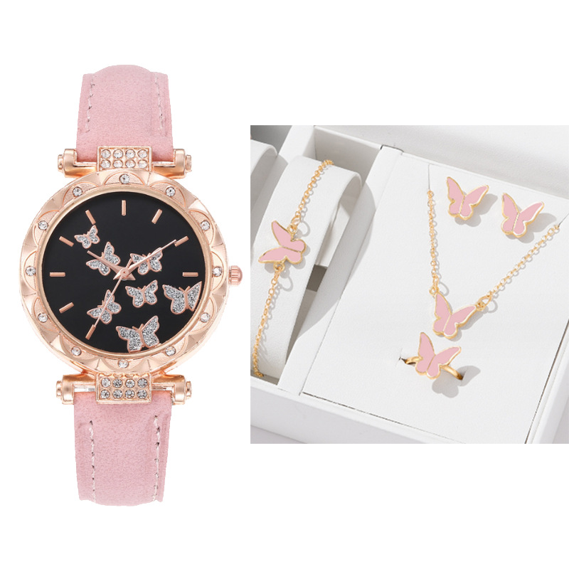 Picture of New TikTok Popular Women's Watch Fashion Simple Watch Butterfly Digital Belt Watch Wholesale